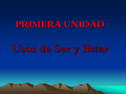 西班牙語中有兩個動詞Ser 和Estar
