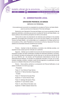 Anuncio 201606527 - Boletín Oficial de la Provincia de Burgos