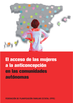 informe “El acceso de las mujeres a la anticoncepción en las