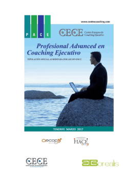 Descargar programa y fechas - Centro Europeo de Coaching