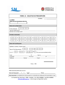 form. 21 - solicitud de prescripción