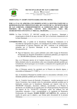 Junta Municipal - Municipalidad de San Lorenzo Paraguay :: Portada