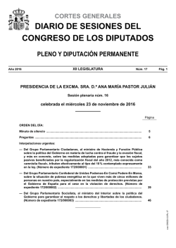 Núm. 17 - Congreso de los Diputados