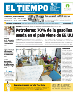 Petroleros: 70% de la gasolina usada en el pa&iacute;s viene de