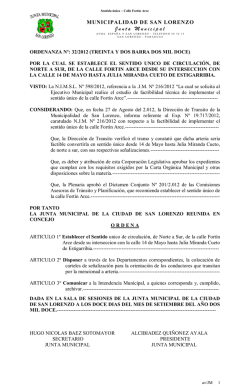 Ord JM 32_2012 - Municipalidad de San Lorenzo Paraguay :: Portada