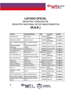 rne en vigencia - Agencia de Noticias San Luis