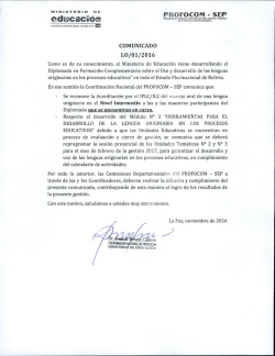 edHcaclúa - profocom - Ministerio de Educación