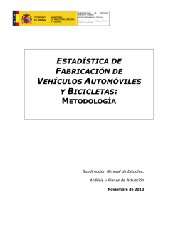 Metodología de la Estadística de Fabricación de Vehículos