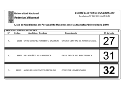 Representante no docente ante la Asamblea Universitaria