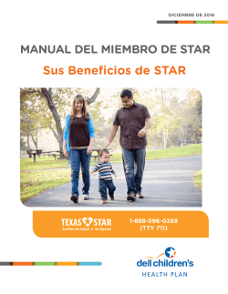 Manual del miembro de STAR - Dell Children`s Medical Center of