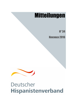 Mitteilungen - Deutscher Hispanistenverband