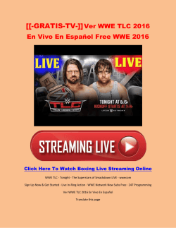 [[-GRATIS-TV-]]Ver WWE TLC 2016 En Vivo En