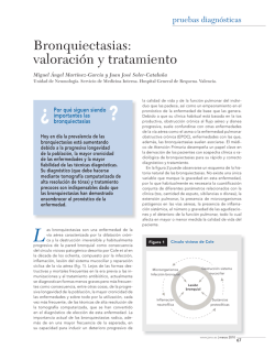 Bronquiectasias. Valoración y Tratamiento (PDF Available)