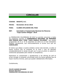 circular - Federación Colombiana de Golf