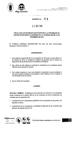 acuerdo 078 - Universidad de Pamplona