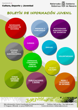 1 novedades gobierno de navarra premios y concursos. actividades