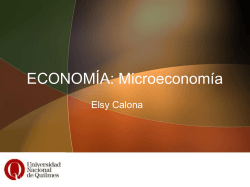 ECONOMÍA: Microeconomía