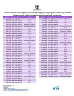 Por la cual se convoca al proceso de evaluación de