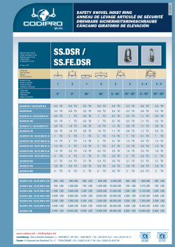 Cáncamo SS..DSR / SS.FE.DSR. Anillo de elevación con doble