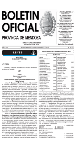 leyes - Gobernación de Mendoza