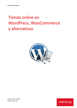 Tienda online en WordPress, WooCommerce y alternativas