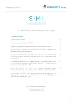 Manual SIMI - Ministerio de Producción