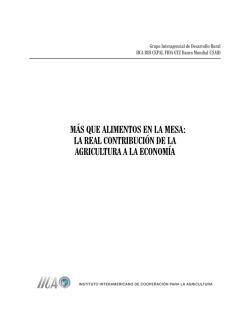 Más que alimentos en la mesa: la real contribución de la agricultura