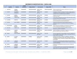 informe de incentivos 2014 – sigeva uba
