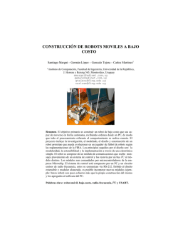 CONSTRUCCIÓN DE ROBOTS MOVILES A BAJO COSTO (PDF