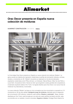 Orac Decor presenta en España nueva colección de