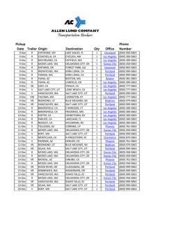 Allen Lund Company Available Loads