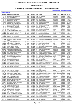 Clasificaci&oacute;n - Contrameta.com