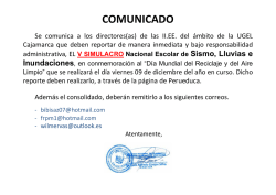 COMUNICADO - UGEL Cajamarca