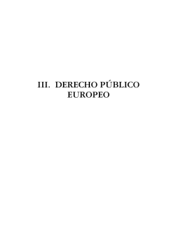 iii. derecho público europeo - Revistas Científicas de la UNED