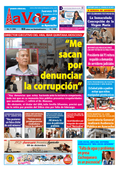 jueves 08 de diciembre de 2016