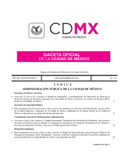 í ndice administración pública de la ciudad de méxico
