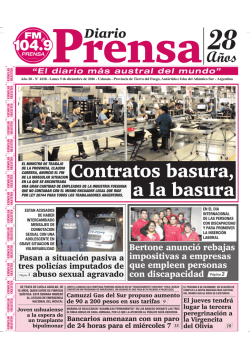 Edición 4118 - Lunes 5 de diciembre de 2016