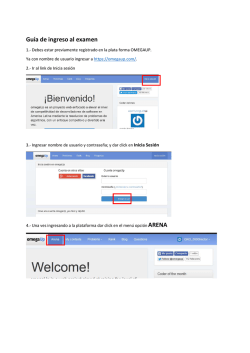 Gu&iacute;a de ingreso al examen