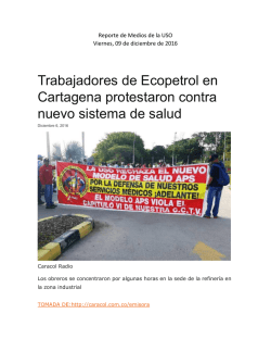 Trabajadores de Ecopetrol en Cartagena protestaron contra