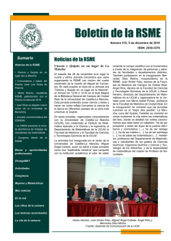 Boletín 515 - Real Sociedad Matemática Española