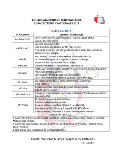 Lista de textos Bachillerato - Colegio Agustiniano Floridablanca