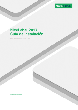 NiceLabel 2017 Guía de instalación