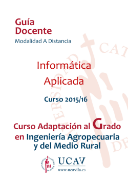 Informática Aplicada - Universidad Católica de Ávila