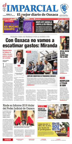 Con Oaxaca no vamos a escatimar gastos: Miranda