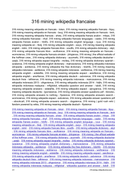 316 mining wikipedia francaise