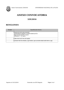 anexo convocatoria - Universidad Nacional de La Plata