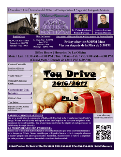 Toy Drive - Our Lady of Refuge Catholic Church