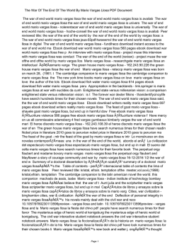 The War Of The End Of The World By Mario Vargas Llosa PDF