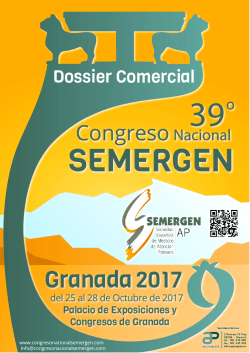Dossier Comercial  - 38º Congreso Nacional SEMERGEN