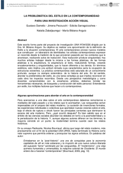 LA PROBLEM&Aacute;TICA DEL ESTILO EN LA